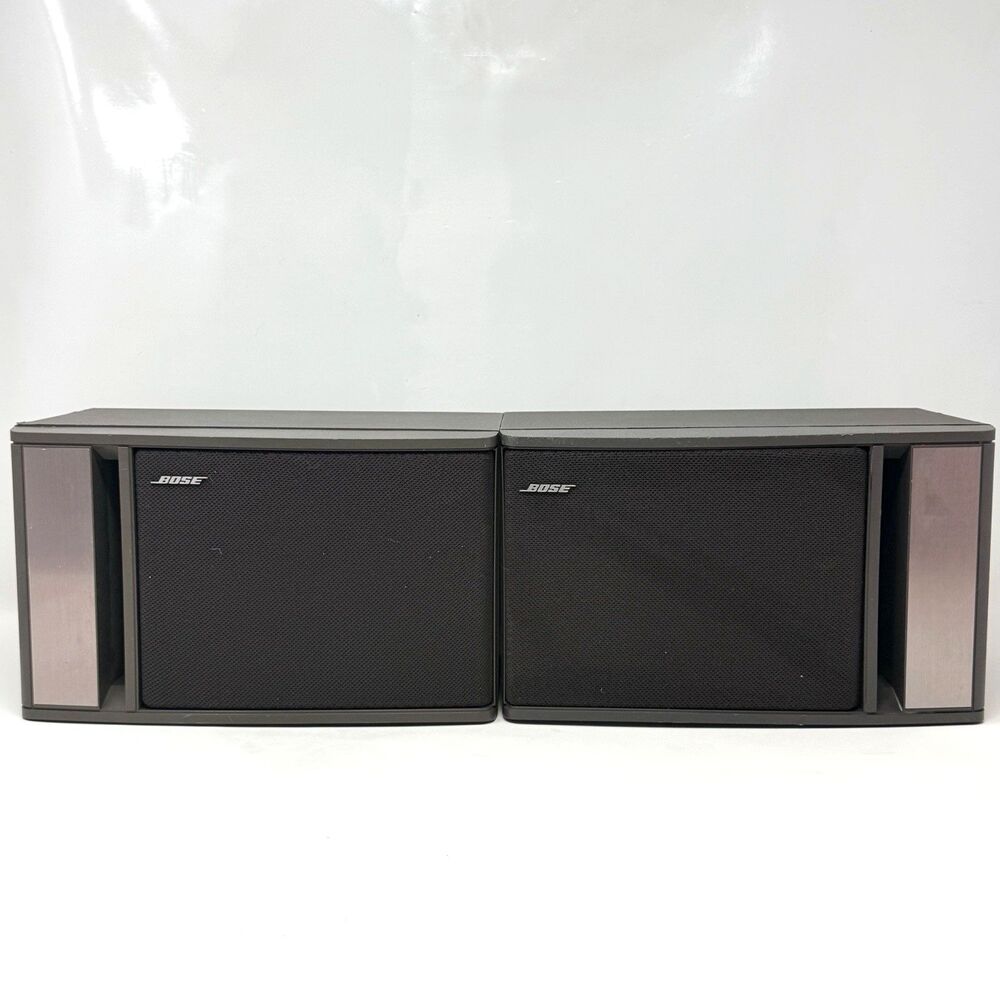 Bose 141 Compact Bookshelf Speakers Gray Pair Full Range Home Audio